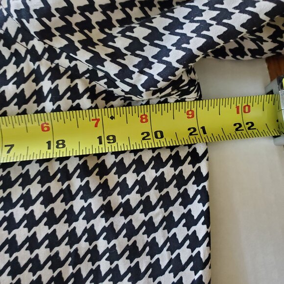 Lauren Ralph Lauren Non Iron Button Up Shirt Black/Ivory Houndstooth Size XL - Picture 13 of 15